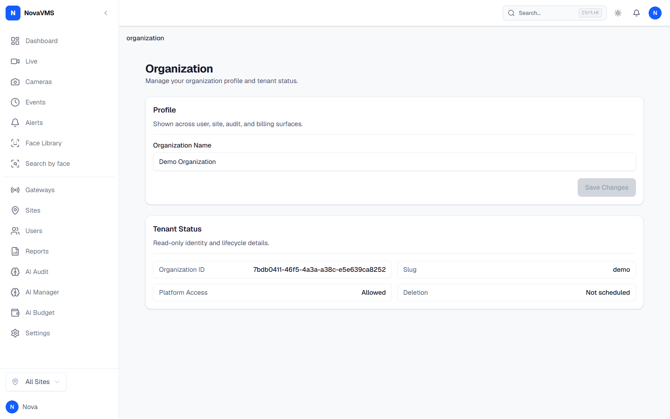 Owner section with Billing highlighted in the left nav